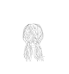 髪 後ろ姿（個別スタンプ：6）