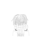 髪 後ろ姿（個別スタンプ：8）