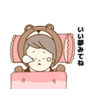 おしゃれボーイと着ぐるみガール（個別スタンプ：21）
