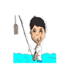 海と筋トレとちょっと中1（個別スタンプ：14）