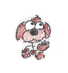 お絵描きプードルちゃん（個別スタンプ：1）