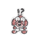 お絵描きプードルちゃん（個別スタンプ：5）