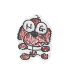 お絵描きプードルちゃん（個別スタンプ：6）