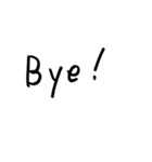 手書き文字（2）英語編（個別スタンプ：6）