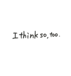 手書き文字（2）英語編（個別スタンプ：16）