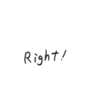 手書き文字（2）英語編（個別スタンプ：19）