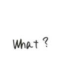 手書き文字（2）英語編（個別スタンプ：27）