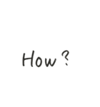手書き文字（2）英語編（個別スタンプ：31）