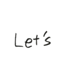 手書き文字（2）英語編（個別スタンプ：33）