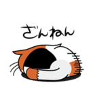 ねことんとん 三毛猫の気持ち01（個別スタンプ：31）
