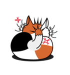 ねことんとん 三毛猫の身振り01（個別スタンプ：26）