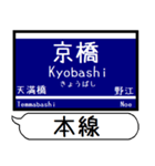 大阪-京都 中之島線 駅名シンプル＆いつでも（個別スタンプ：4）