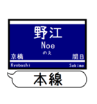 大阪-京都 中之島線 駅名シンプル＆いつでも（個別スタンプ：5）