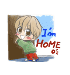 Raising kids is tough,but still cute.（個別スタンプ：23）