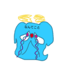 青ウサギ（個別スタンプ：7）