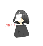 顔文字少女1(≧∇≦)（個別スタンプ：8）