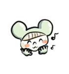 あかるいねずみ。（個別スタンプ：1）