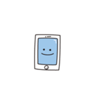 文字なしスマホ君（個別スタンプ：1）