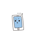 文字なしスマホ君（個別スタンプ：21）