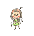 ポジティブ女子。ポジ子（個別スタンプ：3）