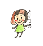 ポジティブ女子。ポジ子（個別スタンプ：5）