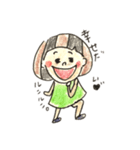 ポジティブ女子。ポジ子（個別スタンプ：6）