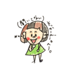 ポジティブ女子。ポジ子（個別スタンプ：7）