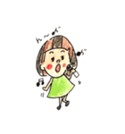 ポジティブ女子。ポジ子（個別スタンプ：8）