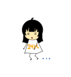 単純女の子ちゃん（個別スタンプ：18）