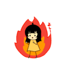 単純女の子ちゃん（個別スタンプ：19）