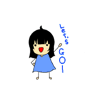 単純女の子ちゃん（個別スタンプ：25）