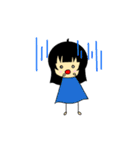 単純女の子ちゃん（個別スタンプ：34）