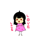 単純女の子ちゃん（個別スタンプ：35）