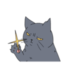 表情の多い猫（個別スタンプ：32）