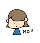 外ハネおんなのこの日常会話（個別スタンプ：8）
