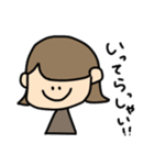 外ハネおんなのこの日常会話（個別スタンプ：11）