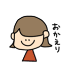 外ハネおんなのこの日常会話（個別スタンプ：12）