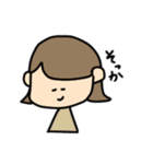 外ハネおんなのこの日常会話（個別スタンプ：14）