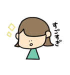 外ハネおんなのこの日常会話（個別スタンプ：22）