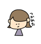 外ハネおんなのこの日常会話（個別スタンプ：27）