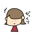外ハネおんなのこの日常会話（個別スタンプ：28）