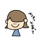 外ハネおんなのこの日常会話（個別スタンプ：32）