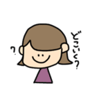 外ハネおんなのこの日常会話（個別スタンプ：34）