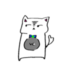 ハートしっぽニャン（個別スタンプ：3）