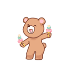 お菓子が好きなクマさん（個別スタンプ：3）