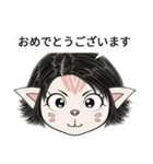 [ドド探検隊] 顔付き - ララ 2（個別スタンプ：19）