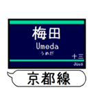 京都線 千里線 駅名 シンプル＆いつでも（個別スタンプ：1）