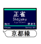 京都線 千里線 駅名 シンプル＆いつでも（個別スタンプ：8）