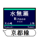 阪急京都線 嵐山線 駅名シンプル＆いつでも（個別スタンプ：13）