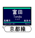 阪急京都線 嵐山線 駅名シンプル＆いつでも（個別スタンプ：16）